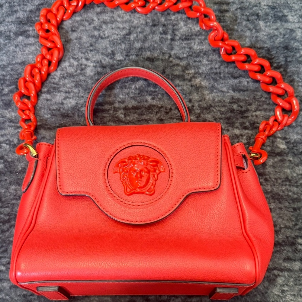 Versace Vibrant Red Shoulder Bag